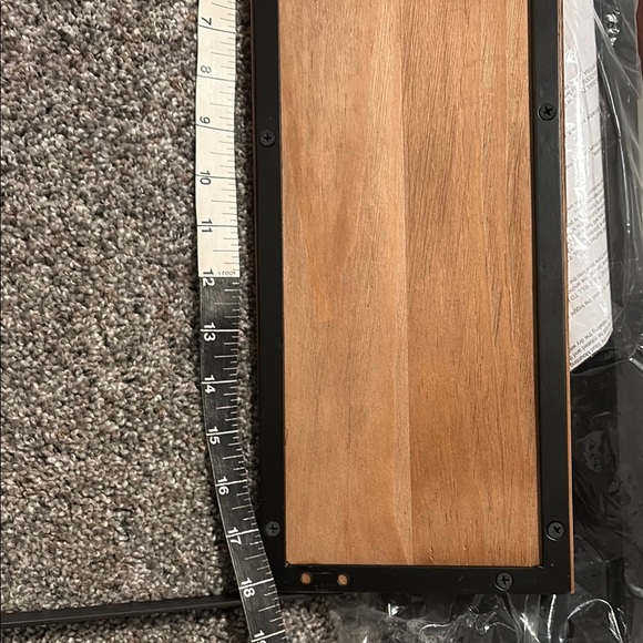 Pottery Barn Black and Brown Wall Shelf - Picture 4 of 7